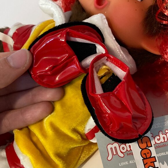 Monchhichi Ronald McDonald Red Yellow Clown Doll Plush Toy Sekiguchi Japan Tag - Picture 13 of 15